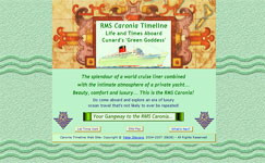 RMS Caronia II Timeline