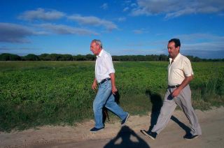 Jacinto del Buey érez y Santiago del Agua Valbuena en el verano de 2004