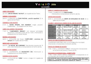 Verano Cultural 2006