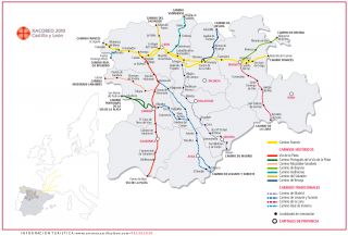 Plano de Caminos históricos y tradicionales, CYL-2010