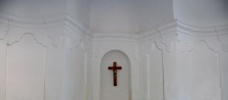 (Fig. 87). PONTONES. Vista interior del camarín; la ondulación del muro presenta numerosos puntos de conexión con el templo de Sant'Ivo, tal y como se comprueba en las Figs. 88-89.