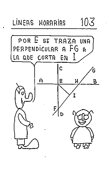 Líneas horarias 04 del reloj horizontal