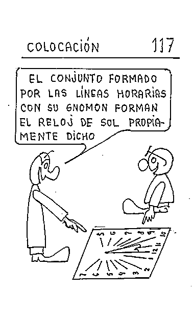 Colocación 01 del reloj horizontal