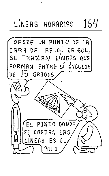 Líneas horarias 01 del reloj ecuatorial