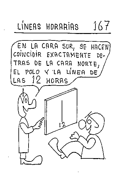 Líneas horarias 04 del reloj ecuatorial