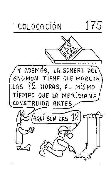 Colocación 04 del reloj ecuatorial