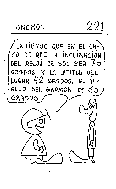 Gnomon 05 del reloj inclinado