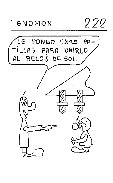 Gnomon 06 del reloj inclinado