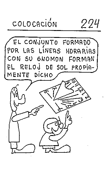 Colocación 01 del reloj inclinado