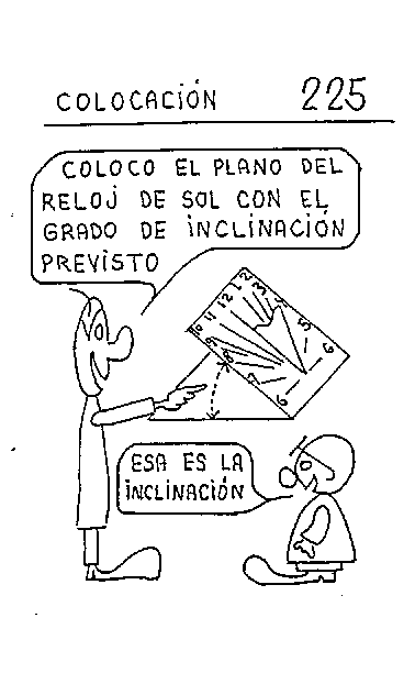 Colocación 02 del reloj inclinado