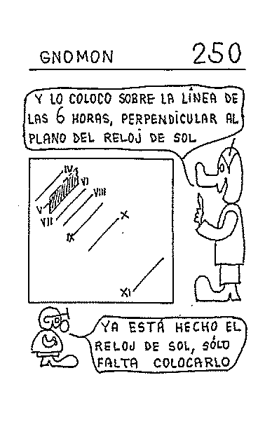 Gnomon 03 del reloj oriental