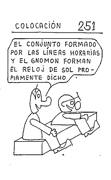 Colocación 01 del reloj oriental