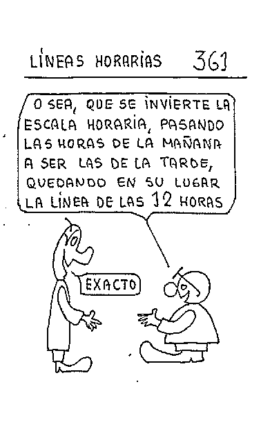 Líneas horarias 30 del reloj vertical declinante a poniente