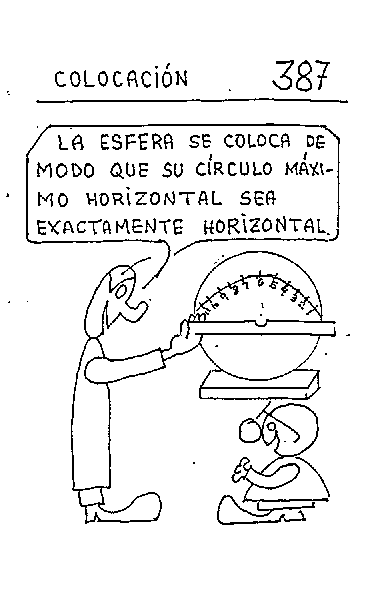 Colocación 01 del reloj esférico