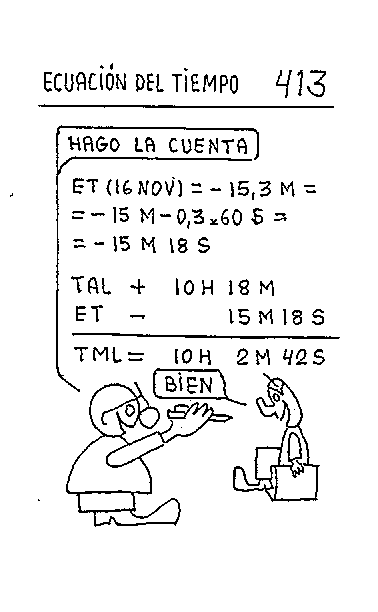 Ecuación del tiempo 11