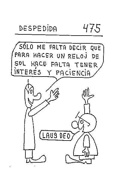 Despedida de relojes de sol